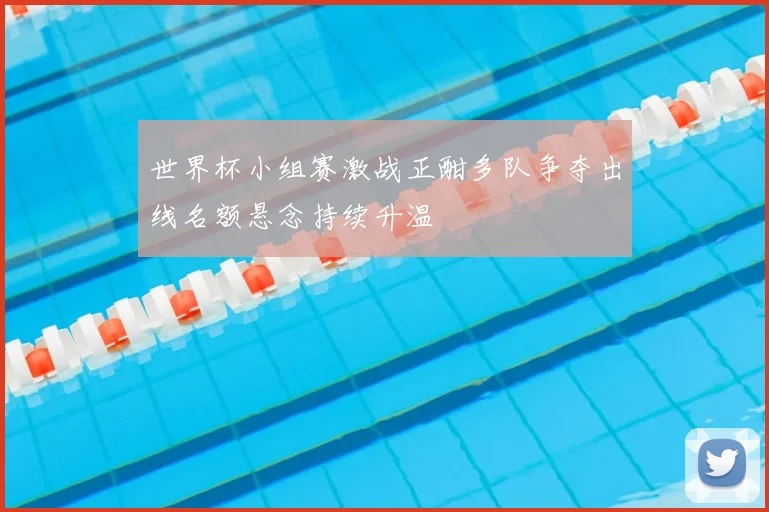 世界杯小组赛激战正酣多队争夺出线名额悬念持续升温